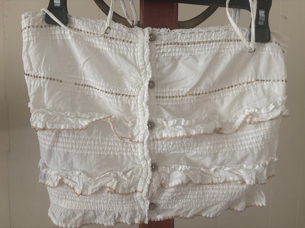 MNG White Cotton Camisole XS